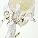 2014 Susenstore Vintage Leather Strap Angel Wings Rivet Bracelet Watches Wristwatch (White)
