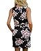 Dearlovers Women Sleeveless Summer Beach Mini Flared Tank Dress Medium Size Black