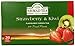 Ahmad Tea Foil-Enveloped Teabags Green Tea, Strawberry and Kiwi, 20 Count (Pack of 6)