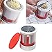 SUORONG Mill Shredded Butter Spreads/Melts More Easily-Smooth Spreadable Bread Veggies Corn Grater Cheese Slicer, Red+White