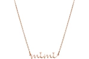 Ankiyabe Grandma Gift Necklace Gigi Mimi Bar Engraved Pendant Necklace Birthday Gifts for Grandma from Grandkid