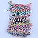 Carykon 12 PCS Nepal Woven Friendship Bracelets with a Sliding Knot Closure for Women Teens and Girls, Color may vary