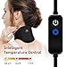 GRAPHENE TIMES Heated Neck Wrap with Adjustable Temperature and USB Cord Graphene Far-Infrared Physical Cervical Therapy for Such as Pain Relief or Postoperative Recovery, Black