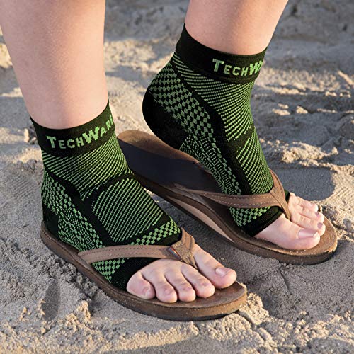 TechWare Pro Ankle Brace Compression Sleeve Relieves Achilles