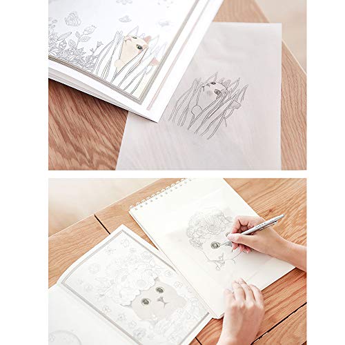 100 Sheets Tracing Paper,11.7×8.3 Inch/A4 Soft Translucent Sketching Papers for Pencil,Marker and Ink