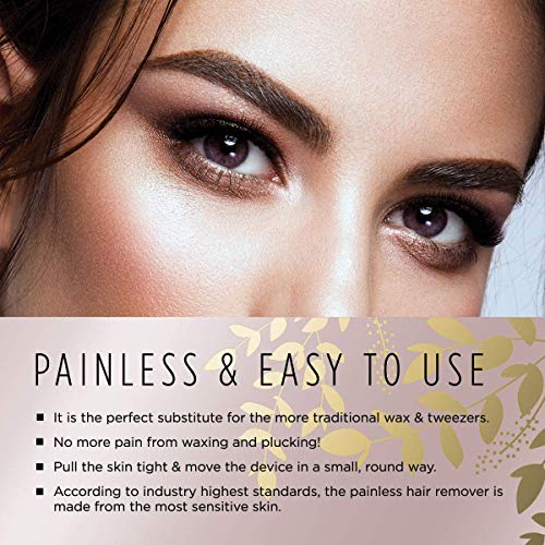 Eyebrow Hair Remover, Hiwill Electric Eyebrow Trimmer Painless Epilator for Women, Portable Eyebrow Hair Removal Razor