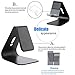 YW YUWISS Universal Micro-Suction Mobile Phone Desktop Stand Mount Holder Stander Cradle - Silver (Black)