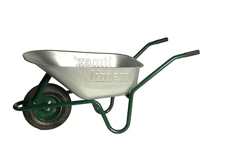 LIMEX Bauschubkarre 100l grün mit Vollgummirad - LX55000050