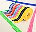 BLOCK TAPE for Lego Bricks, Non-toxic Cuttable Compatible with Major Brands Building Blocks, self adhesive Baseplate Strips for kids, 10 COLORS 3.2 feet, bonus a safe scissors, Toy Gift, 10 ROLLS.
