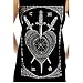 Tulucky Womens Small Arcana sword Tarot Tank Tops Sleeveless Curve Bottom Shirts(black,M)
