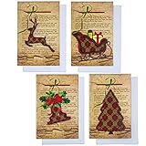 36 Christmas Cards with Envelopes by Gift Boutique