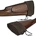 BRONZEDOG Slip On Recoil Pad Genuine Leather Buttstock Extension for Shotguns Rifles Hunting Shooting Brown Black