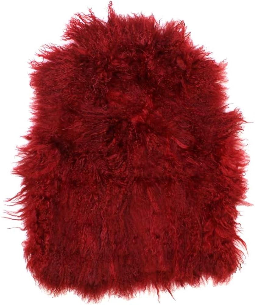 red fur vest