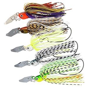Lpattern Lot De 4/5/6 Spinnerbait Spinner Leurres Artificiel Spin Appâts De Pêche En Métal Spinner Baits Leurres De Pêche