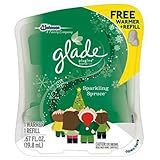 Glade Plug-Ins Warmer & Refill Kit, Sparkling Spruce, .67 Ounce