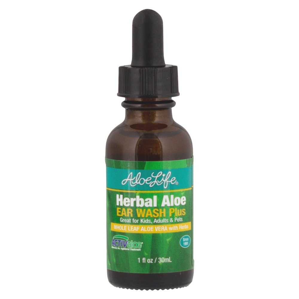 Aloe Life Herbal Aloe Ear Wash Plus, Provides Soothing Relief for Ear