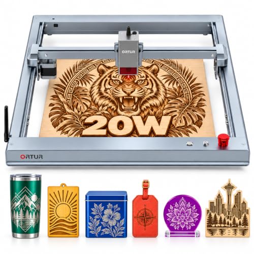 ORTUR OLM3 Graveur Laser - Puissance de sortie 20W CNC Machine a Graver Laser, 20000mm/min, Gravure…