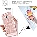 Case Compatible with Galaxy S8 Plus, BENTOBEN Glitter Bling Shockproof Drop Protection [Detachable Hard PC Back] Hybrid PU Leather Soft TPU Edge 2 in 1 Phone Case for Samsung Galaxy S8 Plus Rose Gold