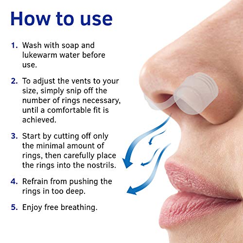 AtoZ New Snore Stopper Nose Vents Anti Snoring Devices Set of 8