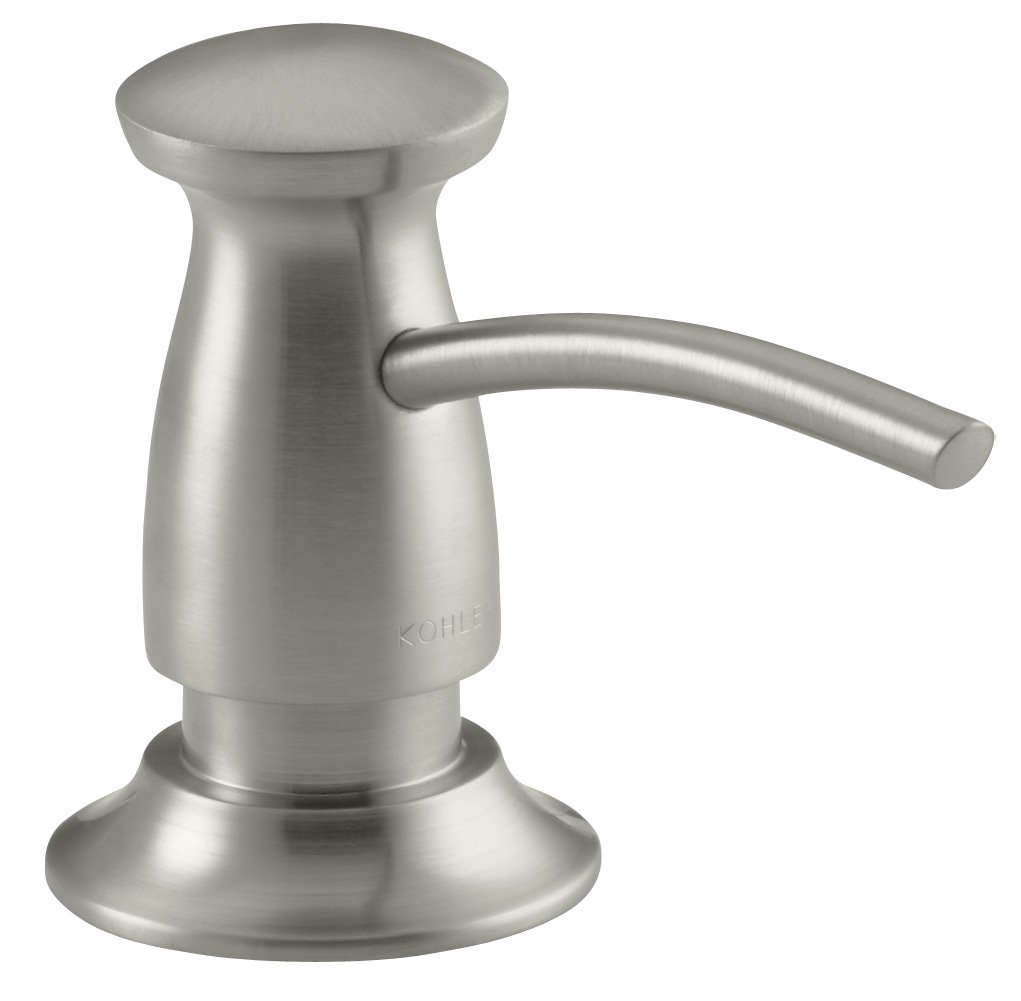 KOHLER K-1893-C-BN Soap or Lotion Dispenser with Transitional Design, Vibrant Brushed Nickel