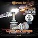 [Upgraded] Luxx ES Series - 80W All-in-One 360 Degrees Kit - Cool White 6000K 6K - Headlights Low and High Beam - 9,000 lm - H10/9140/9145