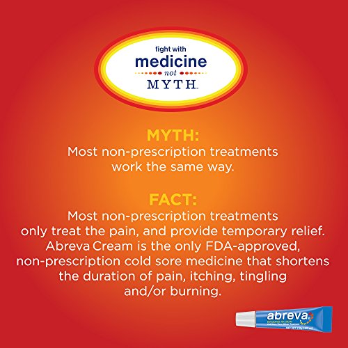 Abreva Only FDA Approved Cold Sore Treatment/Fever Blister Medicine to