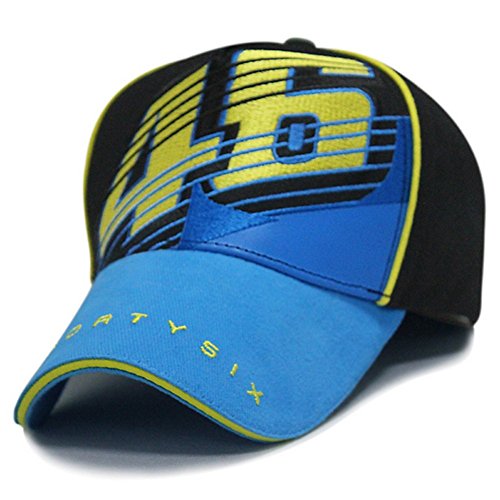 Fashion New Style Blue Motogp Valentino Rossi 46 Baseball Hat Peaked Cap