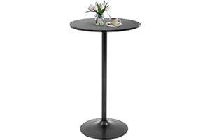 PayLessHere Bar Table 40 Inch Round Table Height Top Pub Table Cocktail for Home, Kitchen and Dining Room