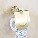 AUSWIND 4 Pieces Gold Bathroom Hardware Accessory Sets Brass Wall Mounted Bathroom Hardware Set (Crystal Towel Bar/Paper Holder/Towel Rings/Robe Hook)
