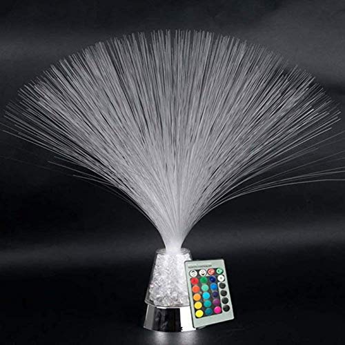 Playlearn Fiber Optic Lamp Color Changing Crystal Base with Remote 13