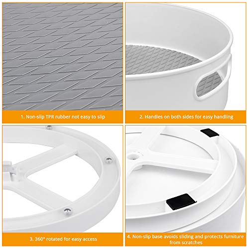 Semlos 2 Pack Lazy Susan Organizer 9" & 12" Lazy Susan Turntable for