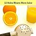 Jumbo Lemon Squeezer - Durable Heavy Duty Stainless Steel Citrus Juicer - Extra Wide 3.44 Inch Bowl Makes Juicing Oranges, Big Lemons & Limes Easy - Larger Than Most Other Hand Presses - Easy To Clean