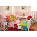 Everything Kids Colorful Fairytale Frog Prince Toddler Bedding Set for Girls (3 Piece in a Bag)