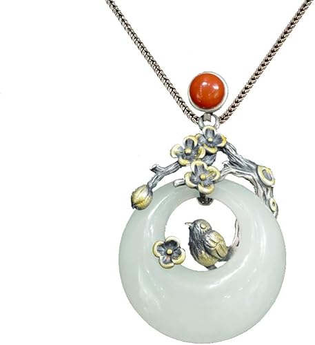 Amazon アジアの手仕事 シルバー 925 ペンダント ネックレス チェーン Y字 一粒 天然石 5月 誕生石 翡翠 ひすい 南紅瑪瑙 レディース プレゼント 中国レトロ 107 Lt101v2 65cm ネックレス 通販