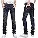 New Men's Designer jeans Casual Dark Blue Denim Mens Pant Trousers Jeans