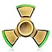 Fancy Home Anti-Anxiety Quiet Tri Fidget Hand Spinner EDC Toy for Relief from ADD ADHD, Anxiety and Boredom,Ceramic Bearing Last 5-8 Minutes Glow in The Dark Retro Bronze