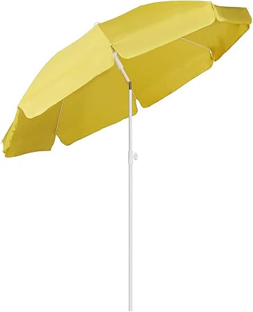 Sekey Sunshade 200 Cm Market Umbrella Garden Parasol Patio Sun Shade Round Sun Protection Uv25 Amazon Co Uk Garden Outdoors