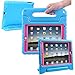 HDE Case for iPad 9.7-inch 2018/2017 Kids Shockproof Bumper Hard Cover Handle Stand with Built in Screen Protector for New Apple Education iPad 9.7 Inch (6th Gen)/5th Generation iPad 9.7 Blue/Pink