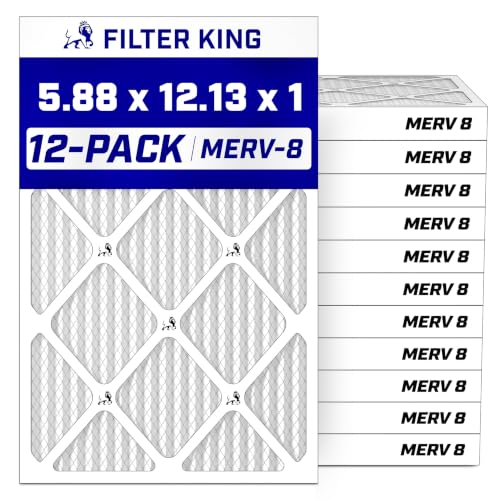 Filter King 11.5x21x1 Air Filter MERV 8, AC Furnace Filters (12-Pack) at Amazon