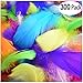Poswlto 300Pcs Decor Feathers,Colorful Feathers for DIY Craft Wedding Home Party Decorations.