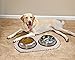 Envision Home 413001 Microfiber XL Pet Bowl Mat, 16 Inch x 27.5 Inch, Taupe