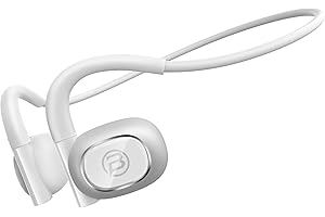 BUGANI Open Ear Headphones Wireless Bluetooth, Touch Control Bluetooth Headphones 5.3, Waterproof Sport Wireless Headphones for Workout Running, Wireless Earphones with Clear Talk, 8 Hours Playtime （White）