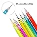 Happlee Creative Peacock Feathers Gel Pen Set 0.38mm Fine Ponit Rollerball Pen Coloring Gel Pen with Diamond Tip for Writing, Painting, Drawing, Art Crafts, and Take Notes, 12 Individual Colors