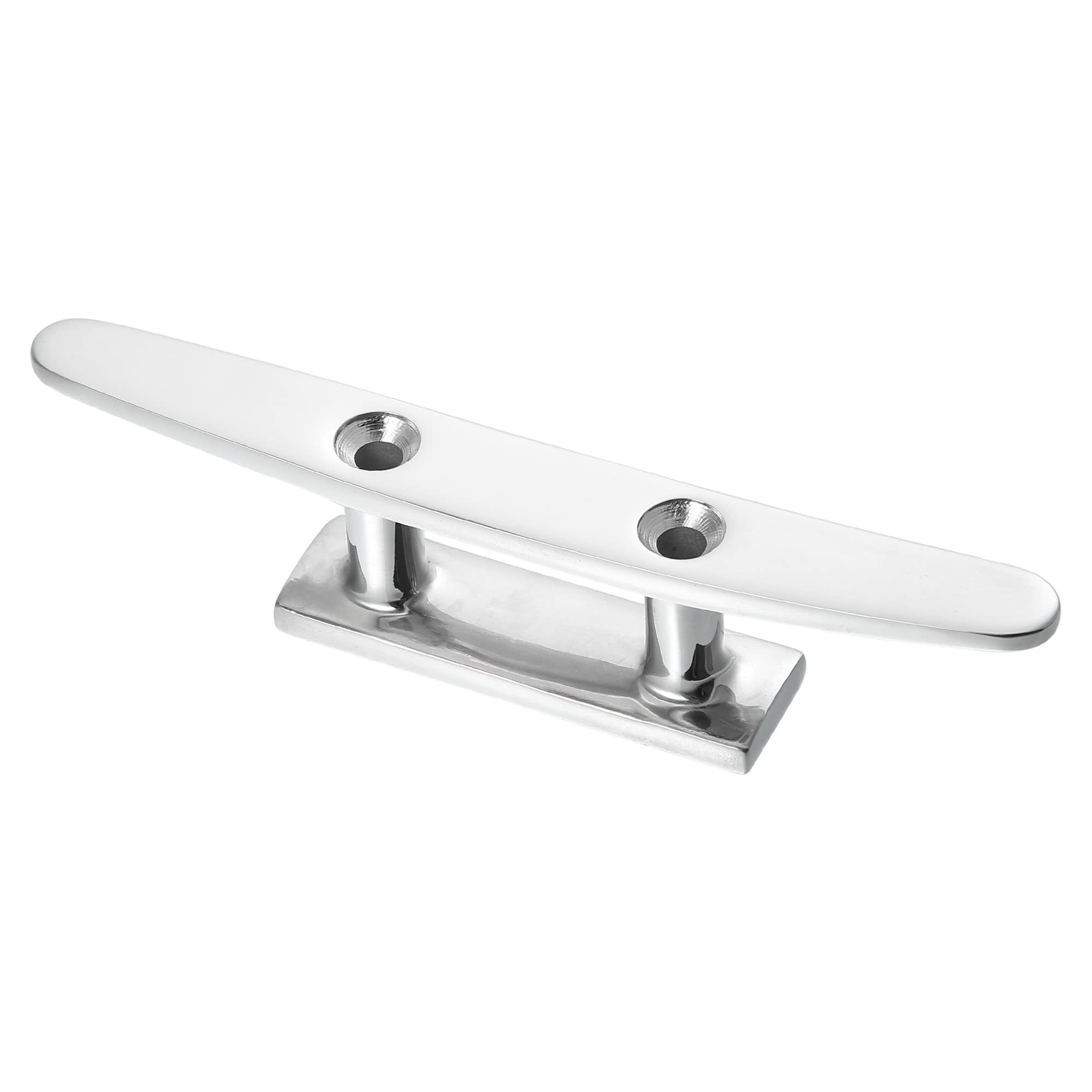 X AUTOHAUX 6" 150mm Stainless Steel Flagpole Cleat Hook Boat Deck Rope Cleats