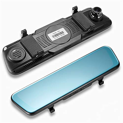image for WeigavDV 9.66 Inch Car Driving Video Recorder 1080P Car Rearview Mirro