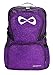 Nfinity Sparkle Backpack Girls Glitter Bookbag | Perfect Bag for Travel, School, Gym, Cheer Practices | 15” Laptop Compartment | Purple
