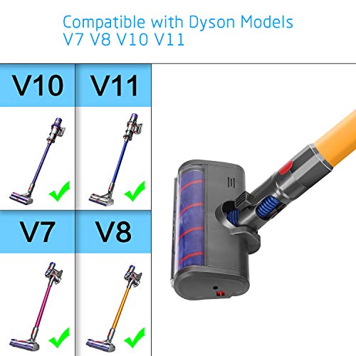 FUNTECK Soft Roller Cleaner Head for Dyson Cordless Stick Vacuum Cleaner V7 V8 V10 V11 Models