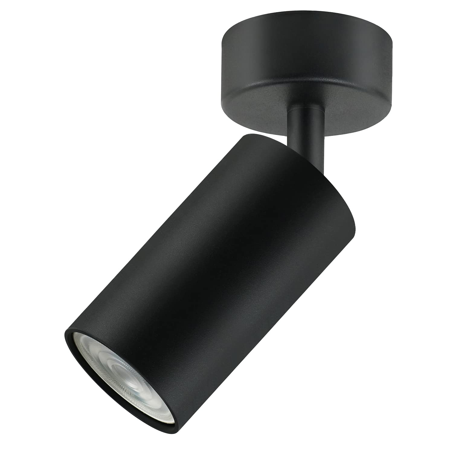 Maclean MCE451 B Ceiling and Wall Lamp Spot Moving Aluminium, 1xGU10, 55x100mm, Matte Black (1 piece)