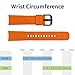 ANCOOL Compatible Gear Sport Band Replacement 20mm Silicone Watch Band Compatible Gear Sport/Galaxy Watch (42mm)/Ticwatch E/Ticwatch 2/Vivoactive 3 Watch - Large Orange