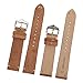 EACHE Suede Leather Watch Band Replacement Straps 20mm Light Brown